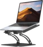 Nulaxy Fully Adjustable Laptop Stand for Desk, Dual Foldable Computer Riser with Heat-Vent
